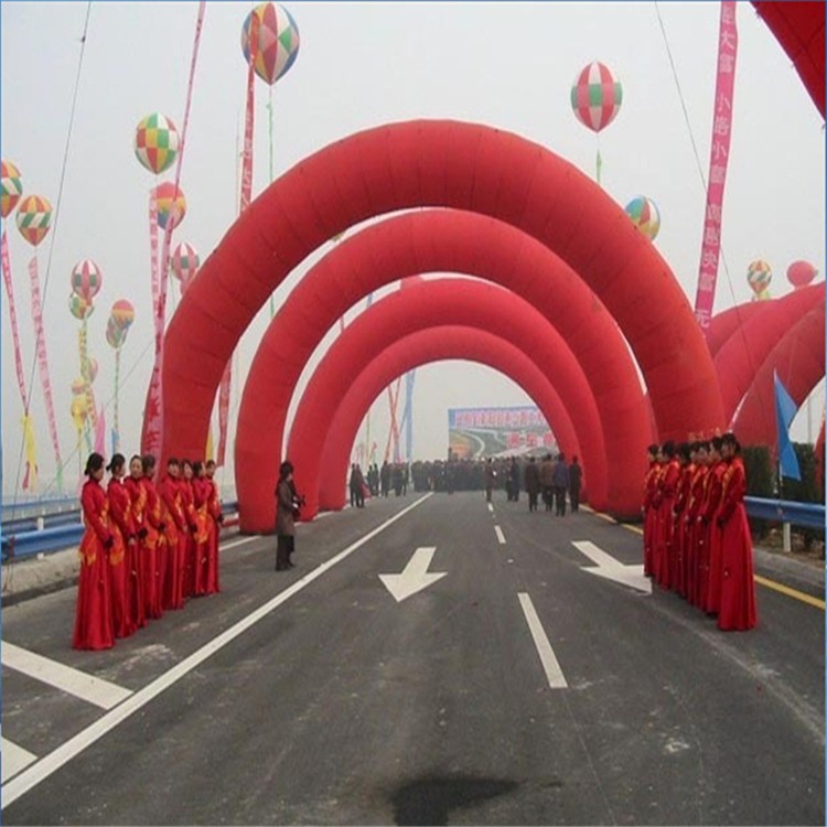 龙江镇开业纯红拱门